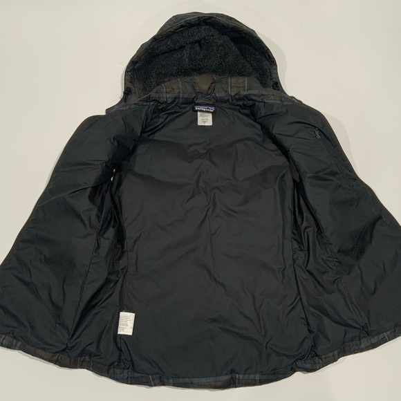 Patagonia Sz M Down With It Plaid Hooded Vest - Picture 4 of 8